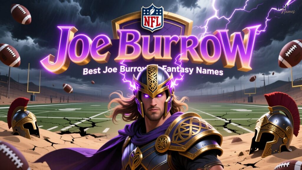 Best Joe Burrow Fantasy Names