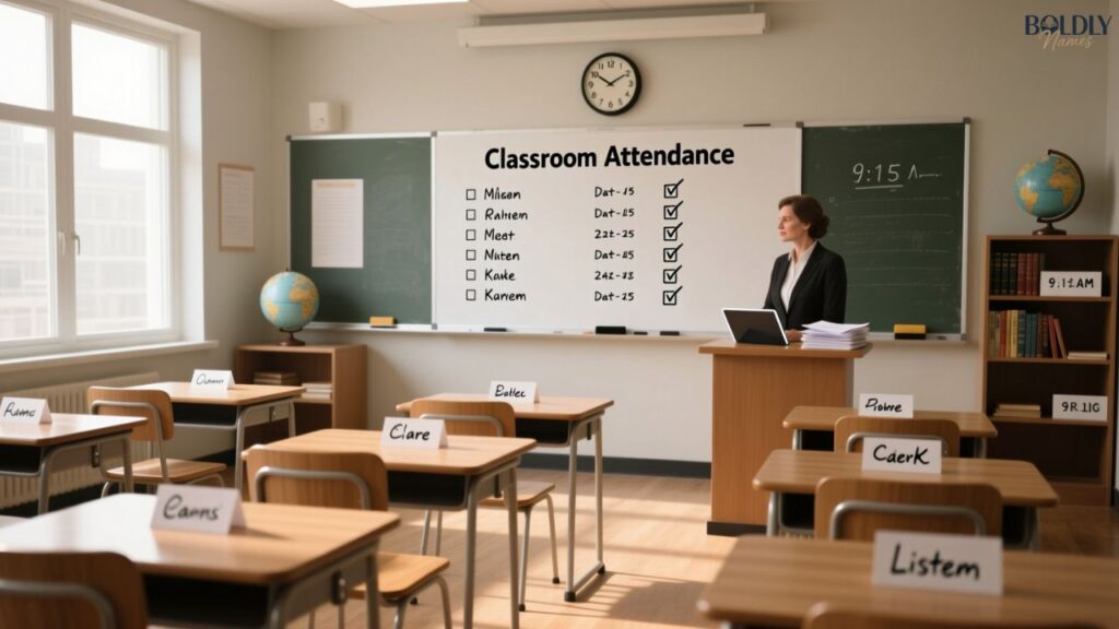 Classroom Names List