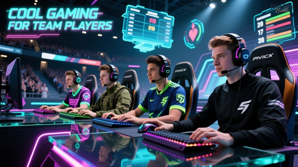 Cool Gaming Names for Team Players