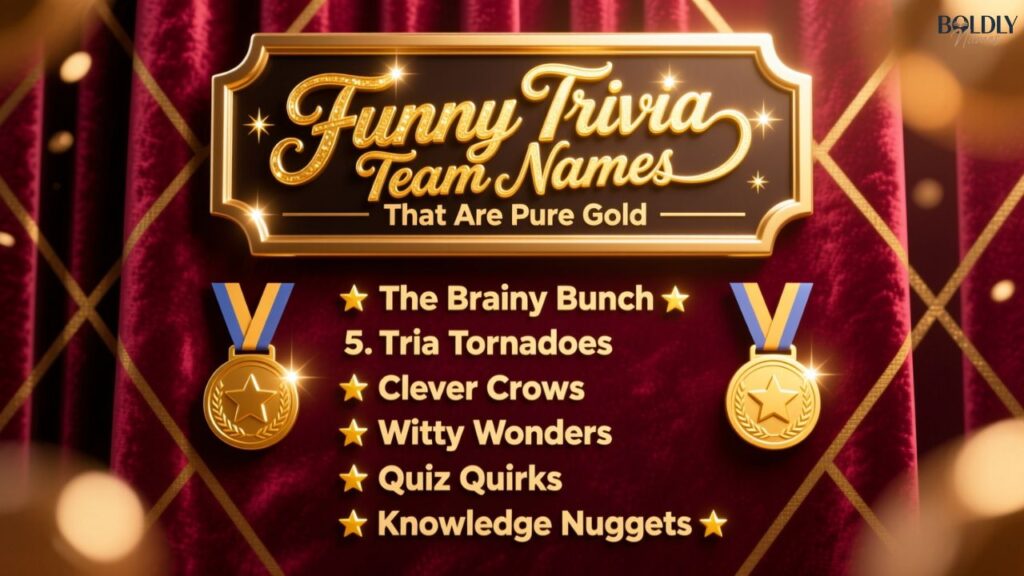 Funny Trivia Team Names That Are Pure Gold