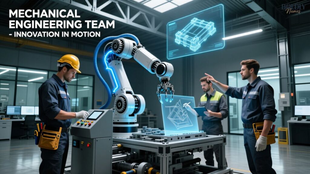 Mechanical Engineering Team Names