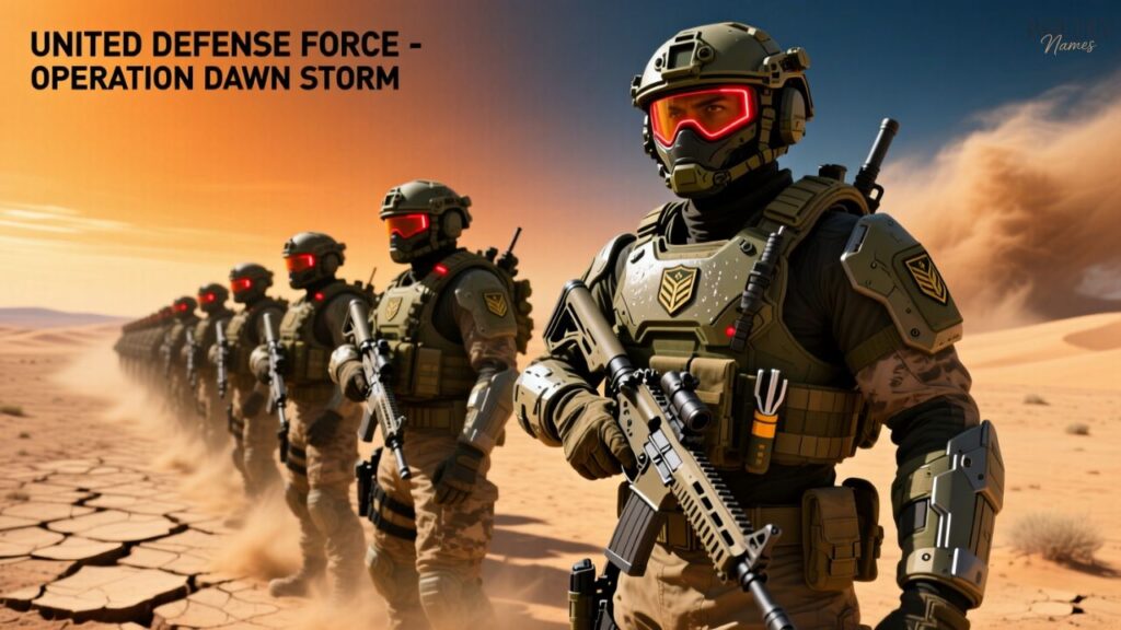 Powerful Military Team Names