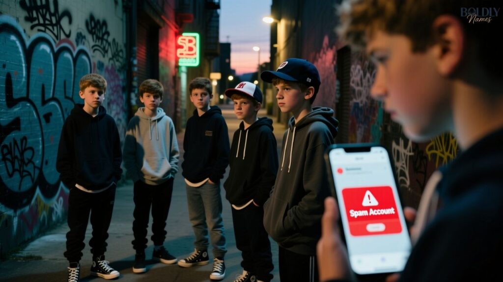 Spam account names boys