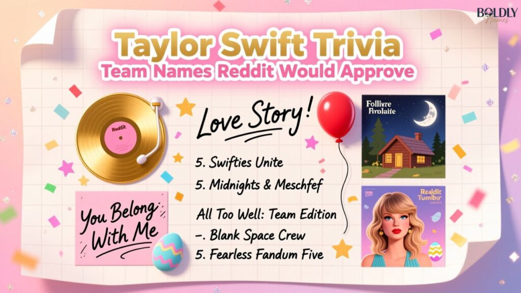 Taylor Swift Trivia Team Names Reddit Would Approve