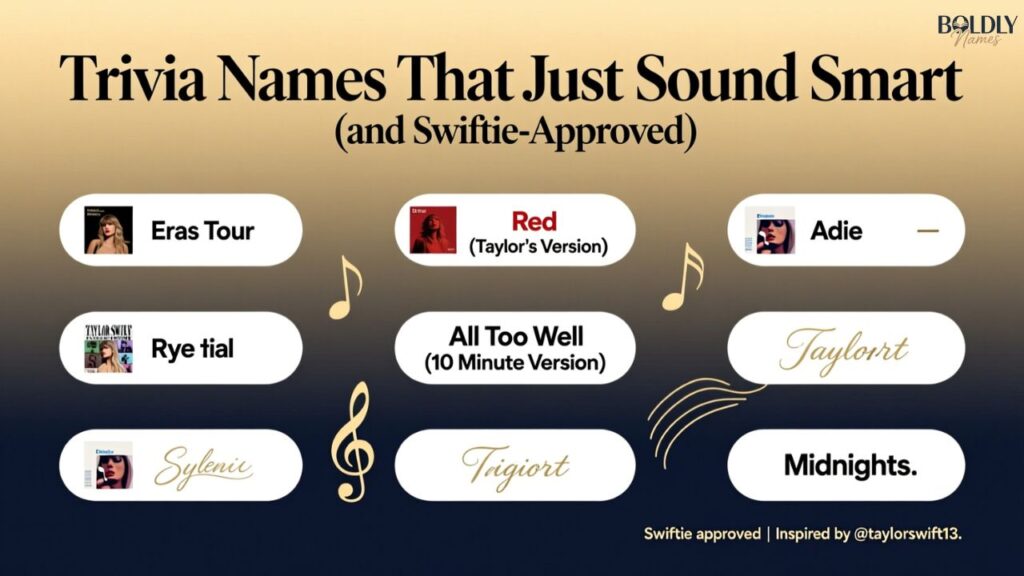 Trivia Names That Just Sound Smart (and Swiftie-Approved)