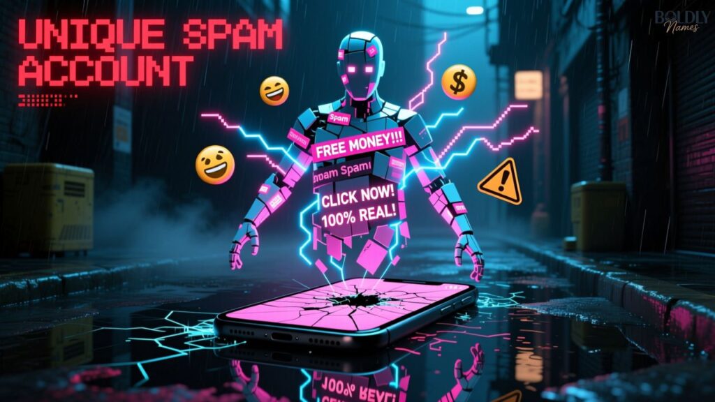 Unique spam account names
