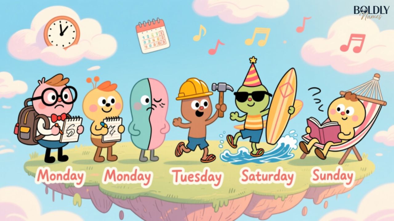 Weekend Days Names 900 Hilarious Funny Names for the Days of the Week Ideas