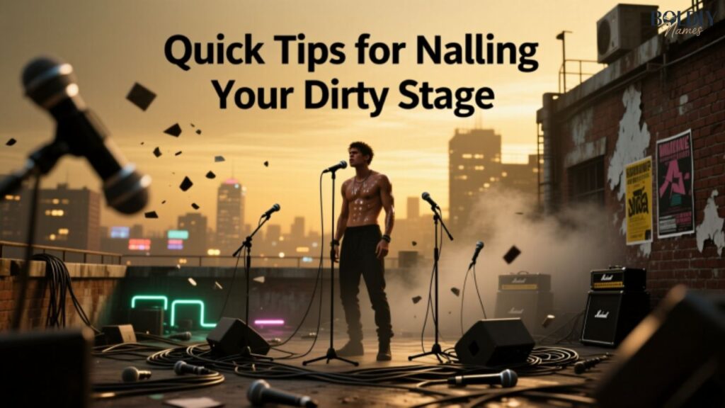 Quick Tips for Nailing Your Dirty Stage Name